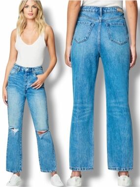 NWT BLANKNYC The Howard Mid-Rise Loose Fit Jeans  Wildflower Wash Size 28